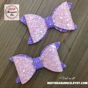 Pink & Purple Sparkly Bows